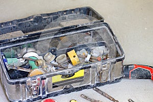 Electrical renovation work, many Hand tools