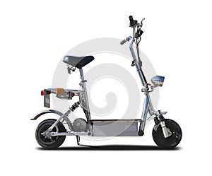 Electrical scooter isolated on white background