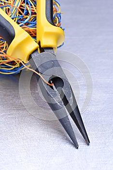 Electrical service, component tool and wires