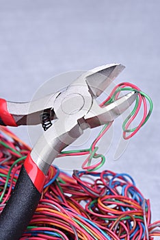 Electrical service, component tool and wires