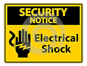 Electrical Shock Electrocution Symbol Sign, Vector Illustration, Isolate On White Background Label .EPS10