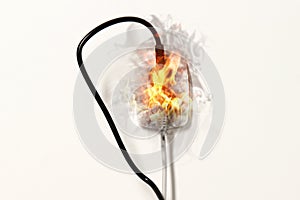 Electrical short circuit leading to plug ignition