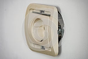 Electrical socket outlet falling out of wall