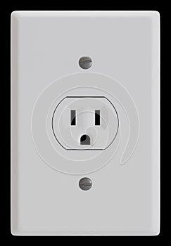 Electrical socket outlet with white base