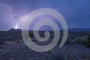 Electrical storm in high desert