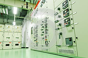 Electrical substation control room