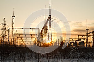 Electrical substation.