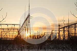 Electrical substation.