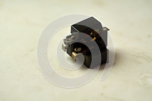 Electrical switch on a plastic surface