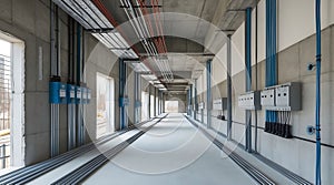 Electrical system installation inside a building
