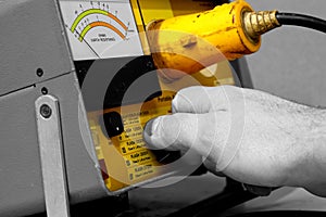 Electrical test equipment operating