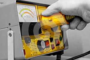 Electrical test equipment operating