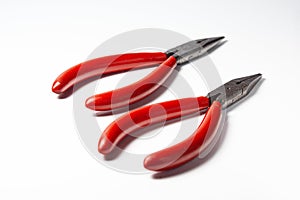 Electrical tools on a white background isolated