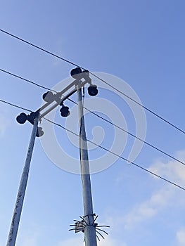 electrical tower fence