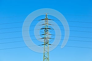 electrical tower in field