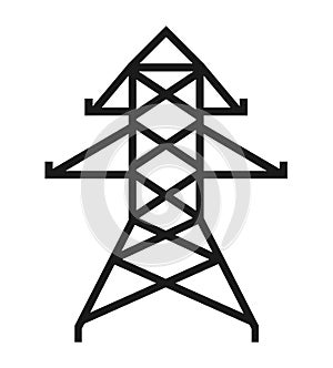 electrical tower isolated icon design