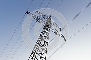 Electrical tower with power supply