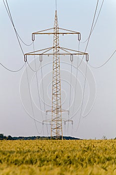 Electrical tower with power supply