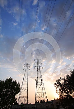 Electrical Towers On Big Sky