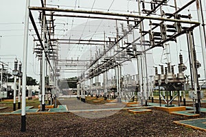 Electrical towers, distribution centers, high voltage cables