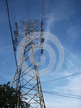 Electrical towers, portrait