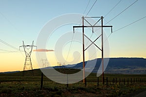 Electrical Transmission Tower and Power lines