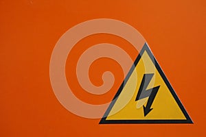 Electrical warning sign