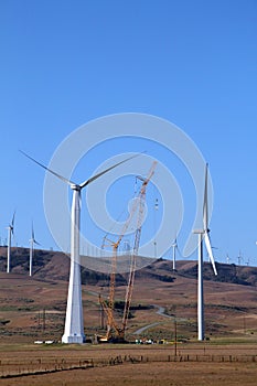 Electrical windmill being built