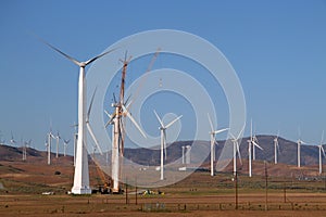 Electrical windmill being built