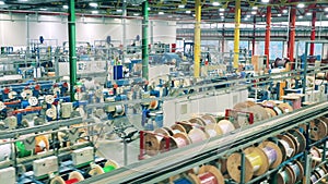 Electrical wire manufacturing plant located indoors
