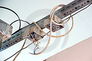 Electrical wiring with exposed wires