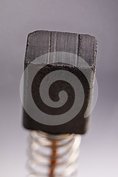 Electrically conductive graphite brush of a motor photo