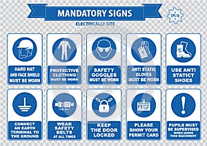 Electrically Mandatory Sign