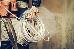 Electrician Contractor Cable photo