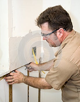 Electrician Installing Wiring