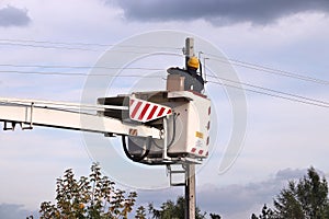 Electrician lineman in Europe