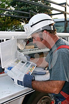 Electrician with Tools 2 photo