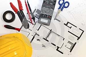 Electrician tools , instruments and project design