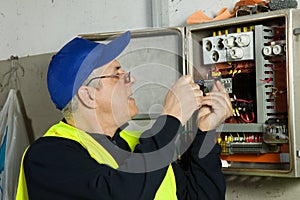 Electrician worker