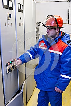 Electricians at the substation