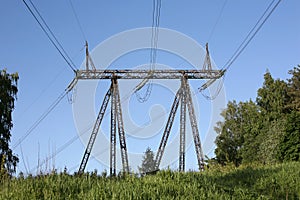 Electricity cable communication towers