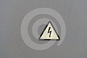 Electricity caution sign, danger sign, high voltage