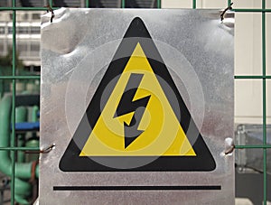 Electricity Danger sign