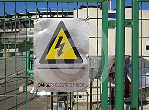 Electricity Danger sign