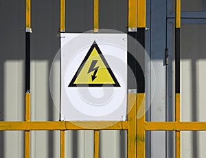 Electricity Danger sign