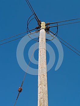 Electricity distribution pole uk