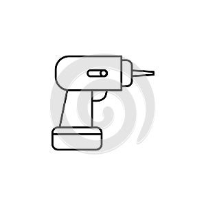 electricity, driller icon. Element of electricity for mobile concept and web apps illustration