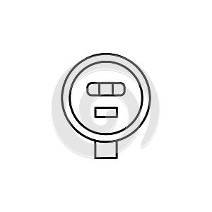 electricity, electric meter icon. Element of electricity for mobile concept and web apps illustration