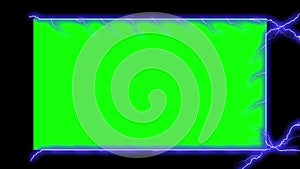 Electricity Frame - Electrical Arcs (Chroma Key)