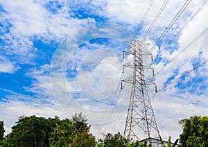 Electricity high voltage pylon